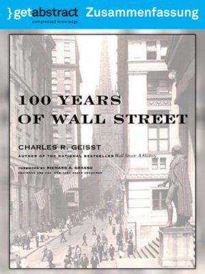cover image of 100 Jahre Wall Street (Zusammenfassung)